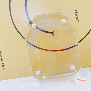 Tarjeta de foto de ladrillo transparente acrílico deporte tarjeta Protector Anime pantalla soportes de tarjetas magnéticas para regalos de decoración de escritorio - Product Image 2