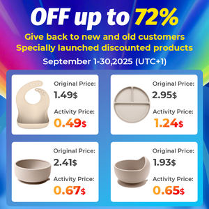 Baby-Silikonlätzchen, bequem, weich, leicht verstellbarer Knopfverschluss, wasserdicht, BPA-frei, umweltfreundlich, mit Auffangdesign und Aufdruck - Product Image 4