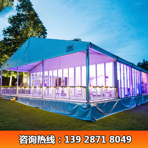 Carpa de Boda de Aleación de Aluminio con Paredes de Vidrio, Construcción Modular, Impermeable para las Cuatro Estaciones, Tipo Extendido - Product Image 2