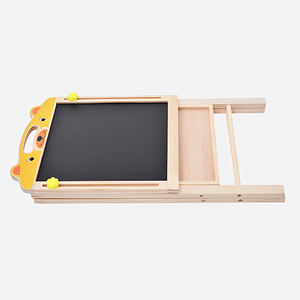 Pizarra plegable multifuncional de doble cara, caballete de madera para dibujo artístico, pizarra para niños - Product Image 3