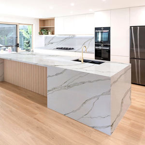 Dalle de quartz artificiel moderne TMZ Stone ODM/OEM de haute qualité 5073 Calacatta Everest, personnalisée pour les plans de travail intérieurs - Product Image 6