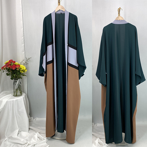 $9.9 Super Big Discount Nida Aberto EID Modest Dubai Abaya para a Menina <span class=keywords><strong>Kimono</strong></span> Muçulmano Mulher Vestuário <span class=keywords><strong>Cardigan</strong></span> Islâmico 1459 # - Product Image 5