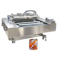 Machine d'emballage sous vide à rouleaux continus pour biscuits compressés, machine d'emballage sous vide à bande transporteuse, machine sous vide pour aliments