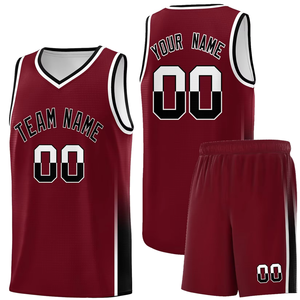 Tenue de basketball respirante en maille 100 % polyester de bonne qualité, uniforme d'entraînement, design personnalisé gratuit, uniformes de basketball sur mesure - Product Image 6