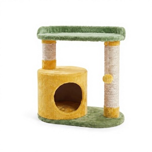 Árbol para Gatos de Yute Ecológico Sunny Meadow de 3 Niveles – Duradero, Fácil de Montar, para Todas las Razas - Product Image 1