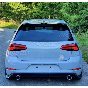 สปอยเลอร์กันชนหลังรถยนต์ ชิ้นส่วนตกแต่งสำหรับ Volkswagen Golf 7.5 ฝาครอบป้องกันกันชน อุปกรณ์ตกแต่งรถยนต์ - Product Image 3