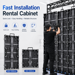 Tablero de fondo de publicidad de pantalla LED de película para exteriores grande 500x500 IP65 paneles de pared de video para eventos con SDK para tienda minorista - Product Image 4
