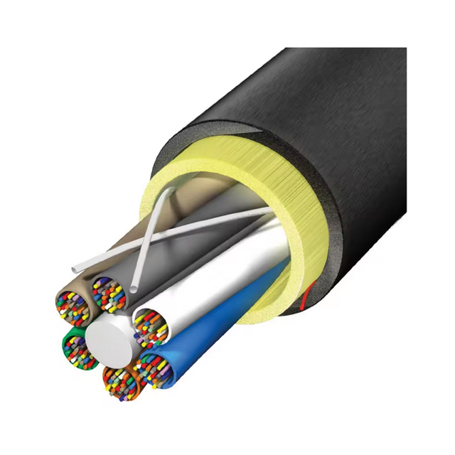 adss fiber 24 48 96 144 cores fibra adss Outdoor cables G652D Manufacturers Price Aerial cable optic fiber