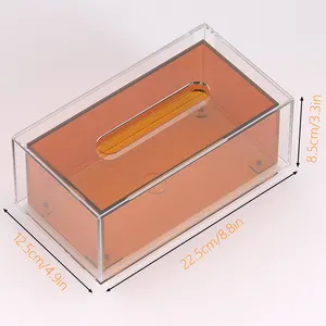 Прямоугольная акриловая коробка для полотенец