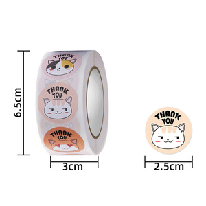 Tarjetas adhesivas 3D de tamaño personalizado, logotipo de diseño personalizado, Material de PVC PET brillante para pequeñas empresas, mensajes de agradecimiento - Product Image 3