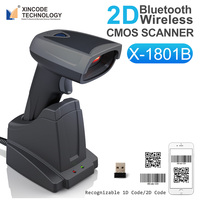 Lecteur de codes-barres rapide Xincode, scanner de codes QR 2D 1D, scanner de codes-barres portable filaire et sans fil