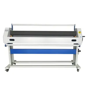 QK-1600D1 Handmatige Koude Laminator Rollende Pp Sticker Vinyl Lamineermachine 152Mm Rol Laminator