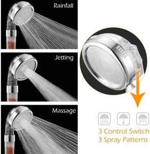 Многофункциональная насадка для душа с ионным фильтром, 3 режима - Product Image 3