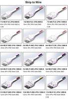 Conector de tira de LED de tubo sólido a prueba de agua IP65 PCB a PCB para 8mm 2 pines Color RGB único SMD COB tira de luz Material de carcasa de PC