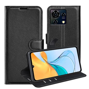 Para <span class=keywords><strong>Zte</strong></span> <span class=keywords><strong>V30</strong></span> V50 <span class=keywords><strong>Vita</strong></span> <span class=keywords><strong>4G</strong></span> Lichi Grain Folio Pu Funda de cuero con tapa tipo billetera - Product Image 4