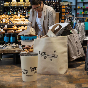 Bolsa de Mano de Lona de Algodón Ecológica para Mujer, con Múltiples Bolsillos, Tamaño Pequeño, para la Playa, para Llevar al Hombro, para Compras - Product Image 3