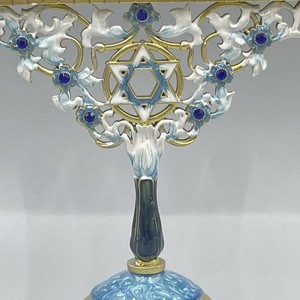 <span class=keywords><strong>Candelabro</strong></span> Decorativo <span class=keywords><strong>Judío</strong></span> de Hanukkah, de Metal Esmaltado, de Nueve <span class=keywords><strong>Brazos</strong></span>, para Velas, Venta al Por Mayor, Directo de Fábrica - Product Image 4