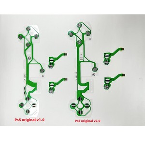 Original para <span class=keywords><strong>PS5</strong></span> controlador botón película conductora LR función cruzada carcasa delgada goma protectora con cable Flex Cable juego - Product Image 3