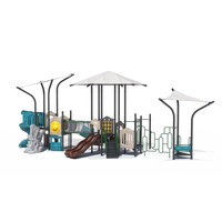 Toboggan combiné Feiyou pour enfants avec auvent pare-soleil, équipement de jeux pour enfants pour parc, maternelle et collectivité