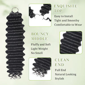Extensions de <span class=keywords><strong>cheveux</strong></span> humains en crochet de qualité 10A, couleur naturelle, 16-24 pouces, boucles birmanes, style bohème sans nœuds, vente en gros - Product Image 3