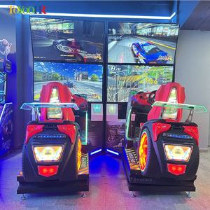 Matériel de machine de jeu d'arcade à monnayeur : <span class=keywords><strong>Simulateur</strong></span> de course automobile, <span class=keywords><strong>Simulateur</strong></span> de conduite d'attractions, Console d'arcade d'attractions - Product Image 2