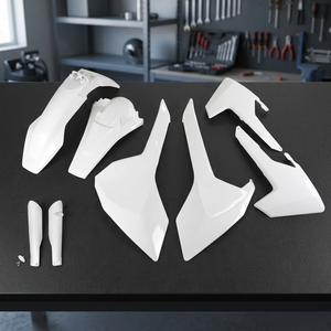 Bianco 041 Kit di plastica completa per Husqvarna TE 125 2017-2019 accessori moto - Product Image 2