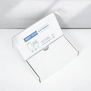 Cajas de Embalaje DTC para Auriculares Bluetooth 3C Electronics, Cajas de Cartón Corrugado Tipo B y E, Opción de Caja de Envío Troquelada, Autoblocante, de Cuatro Colores - Product Image 2