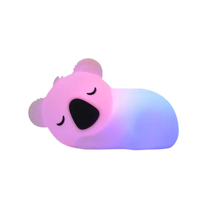 ไฟซิลิโคนรูปสัตว์น่ารักไฟ LED สีสันสดใสสำหรับเด็กไฟกลางคืนซิลิโคนรูปสัตว์ในห้องนอน - Product Image 2