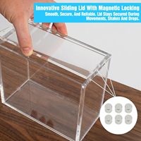 Boîtier de protection en acrylique ETB pour Elite Trainer Box - Boîte de présentation magnétique anti-poussière haute transparence, taille/couleur personnalisables, design moderne