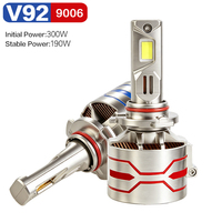 Ampoule de phare LED super lumineuse 150W 15000lm H1 H7 H4 H11 9005 9006 6000K Lumière blanche avec driver externe pour voiture universelle