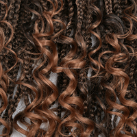 Boho Box Sénégal Tresses Queue De Cheval Postiche Clip In Tressage Queue De Cheval Bouclée Crochet Tressé Cordon Queue De Cheval Extensions De Cheveux