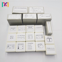 Tampon encreur personnalisé avec logo OEM pour papeterie de bureau, idéal pour les enfants