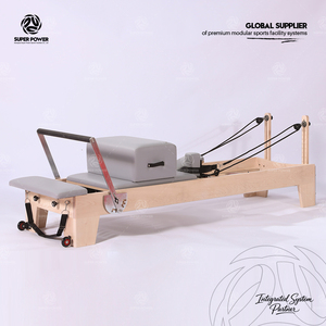 Set Combo Professionale Pilates Reformer Cadillac in Legno d'Acero con Trapeze Completo per Studio Yoga e Allenamento Core - Product Image 2