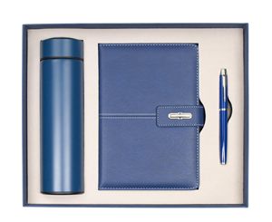 Customizable Leather Notebook Corporate Gift Set A5 Diary Wholesale Promotional Luxury Business Pen USB Drive Note <b>Book</b> Set - Product Image 2