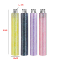 Stylo de pointillage à 5 pétales pour nail art, manche acrylique, outil de peinture florale, stylo de manucure – Vente en gros