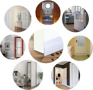Bloqueador y barrido de borrador de puerta de silicona personalizado de estilo moderno para fábrica de puertas interiores-El mejor sello inferior Muen Brand <span class=keywords><strong>Hotel</strong></span> Use - Product Image 4