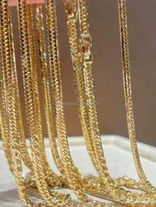 Timeless 18K Gold Necklace with Blade Chain Simple Design for Effortless Sophistication - Product Image 4