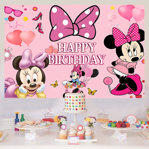 Khuyến Mại Nguồn Cung Cấp Bên <span class=keywords><strong>Mickey</strong></span> Chuột Biểu Ngữ Backdrop Nền Cho Trẻ Em Hạnh Phúc Sinh Nhật Trang Trí - Product Image 1