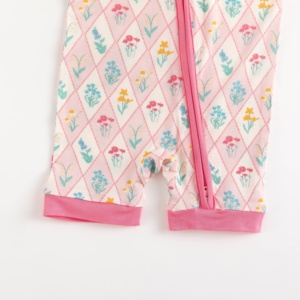 ชุดรอมเปอร์เด็กทารกเนื้อผ้านุ่มดุจเนย ผลิตจากใยไผ่ วิสโคส ยี่ห้อ Miozing พร้อมซิป 2 ทาง มาตรฐาน OEKO-TEX ชุดนอนเด็กสำหรับฤดูร้อน ขายส่ง - Product Image 5