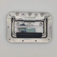 HM4204 HIME Poignée encastrée contemporaine en acier inoxydable 304 pour extérieur, avec anneau de couvercle à ressort en zinc pour escalier