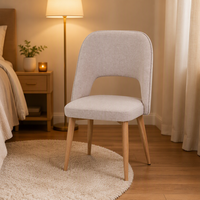 Échantillon Gratuit Lj2 – Chaise de Salle à Manger de Luxe en Velours Tufté, Style Nordique Moderne Mid-Century, pour Cuisine et Restaurant (Foshan)
