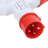 Prise industrielle Nuoqiya 4 broches 16A, 1 vers 3, en PP, 380V, étanche IP44, type Y, répartiteur de prise industrielle 1 vers 3