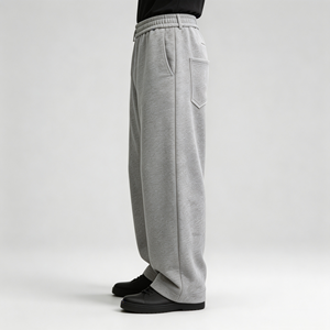 Custom <strong>Men's</strong> High Quality Casual Flared Jogger Track <strong>Pants</strong> Elastic Waistband 100% Cotton <strong>Mens</strong> Stacked Flare Sweatpants for <strong>Men</strong> - Product Image 2