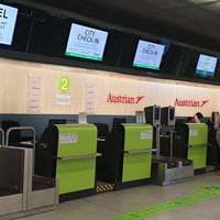 Comptoir d'enregistrement à l'aéroport avec taille personnalisée table à bagages d'aéroport de qualité supérieure sur mesure