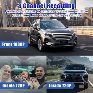 Szdalos D15 xe Dash Cam, 3 ống kính xe ghi video, 1080p <span class=keywords><strong>HD</strong></span> xe hộp đen - Product Image 3