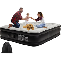 Matelas pneumatique avec pompe intégrée personnalisable, hypoallergénique, 30 cm d'épaisseur, lit gonflable pliable pour le camping, l'hôpital et l'hôtel
