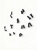 Kit d'assortiment de vis métriques en acier zingué noir, 200 pièces, accessoires de réparation et de remplacement pour ordinateur portable