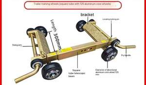 Rueda amarilla <span class=keywords><strong>Dolly</strong></span> puede trabajar en la carretera con un diámetro de 125mm Rueda de núcleo de aluminio Rueda auxiliar deslizante - Product Image 3