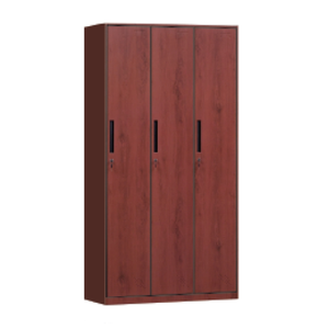 ตู้เหล็กทึบทันสมัยเฟอร์นิเจอร์เหล็กเคาะประตูเปลี่ยนลายไม้สำหรับห้องนอนบ้านตู้เสื้อผ้า - Product Image 2