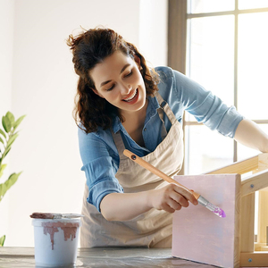 <span class=keywords><strong>Pennello</strong></span> per Pittori con Setole Pure, Testa Rotonda, per Gesso, Olio, Cera, Non Perde Setole, Manico in Legno Verniciato - Product Image 6